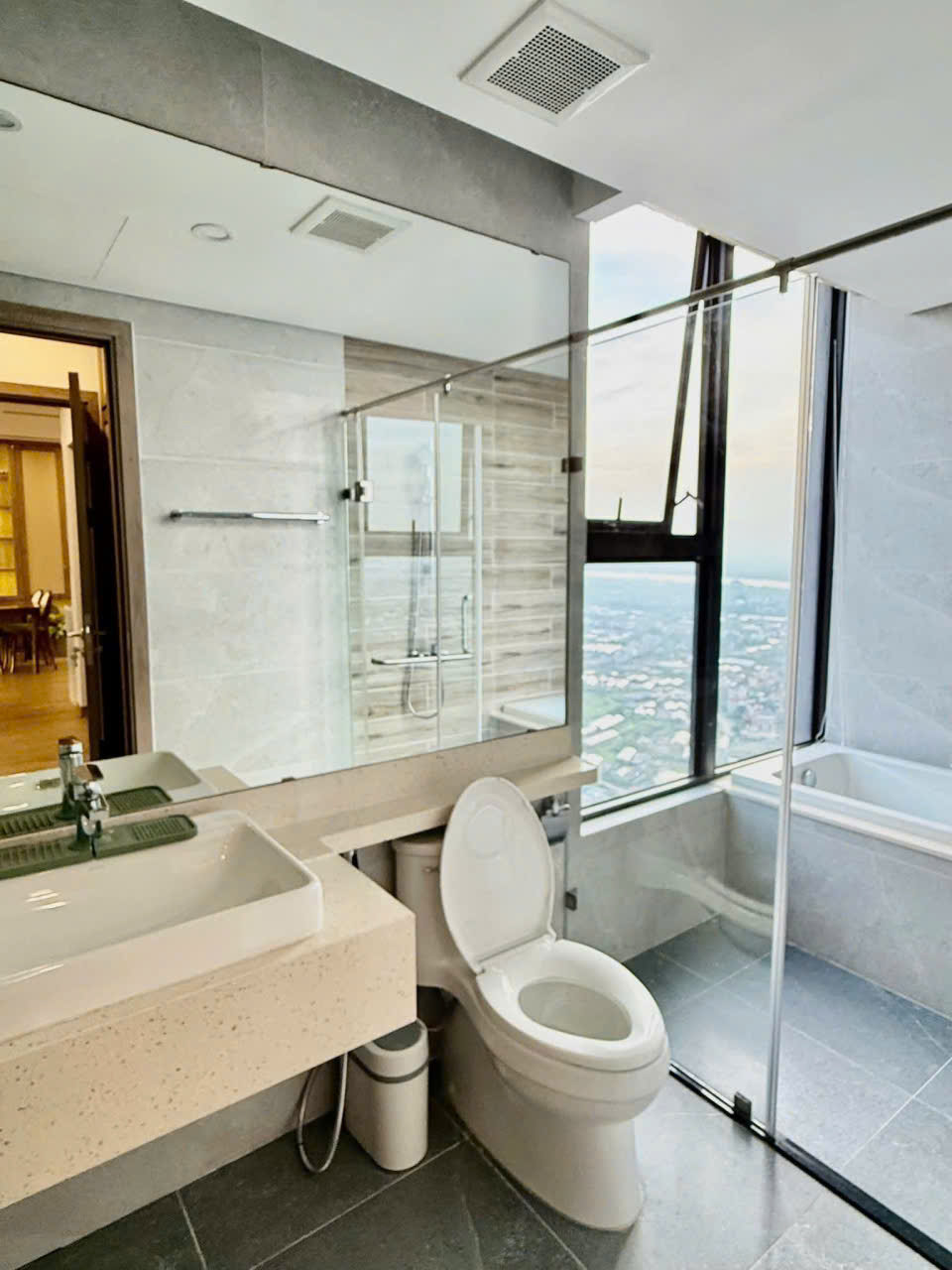 Bán căn hộ 2 phòng ngủ, full đồ đẹp tầng cao bên tòa Solforest Ecopark 5