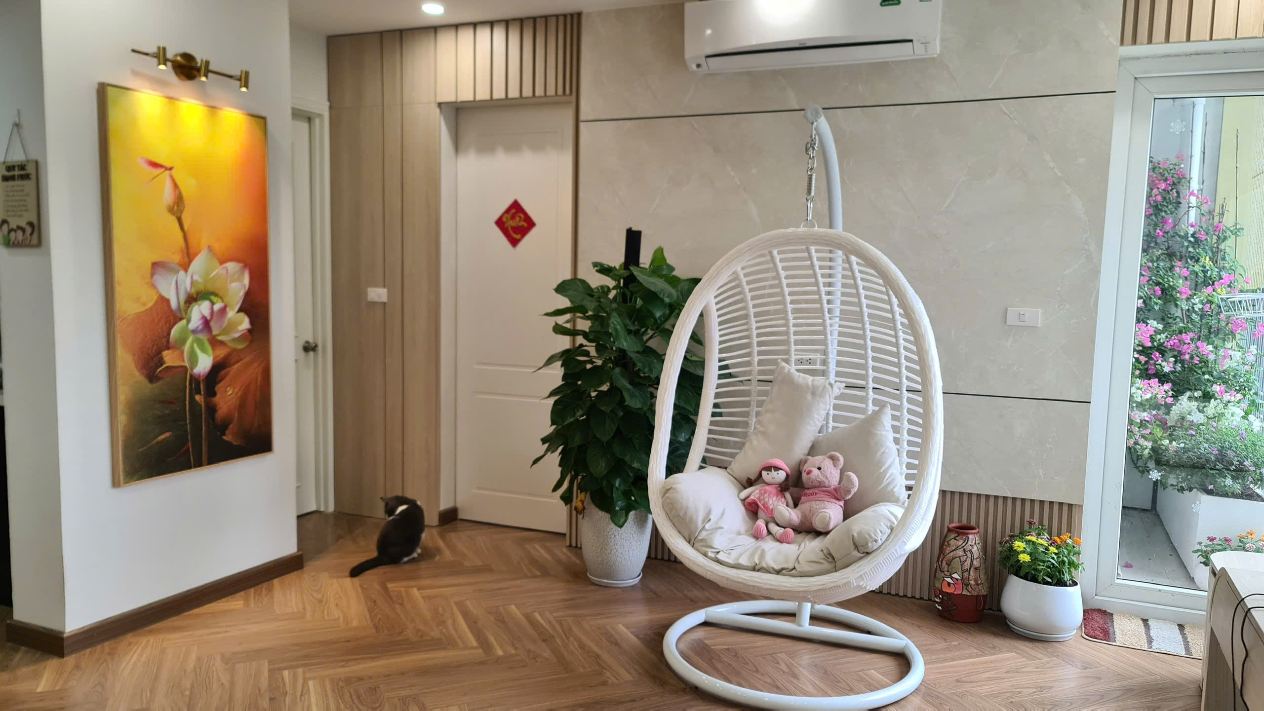 Bán căn hộ rừng cọ Ecopark. 83m2,2 phòng ngủ,đầy đủ đồ 1