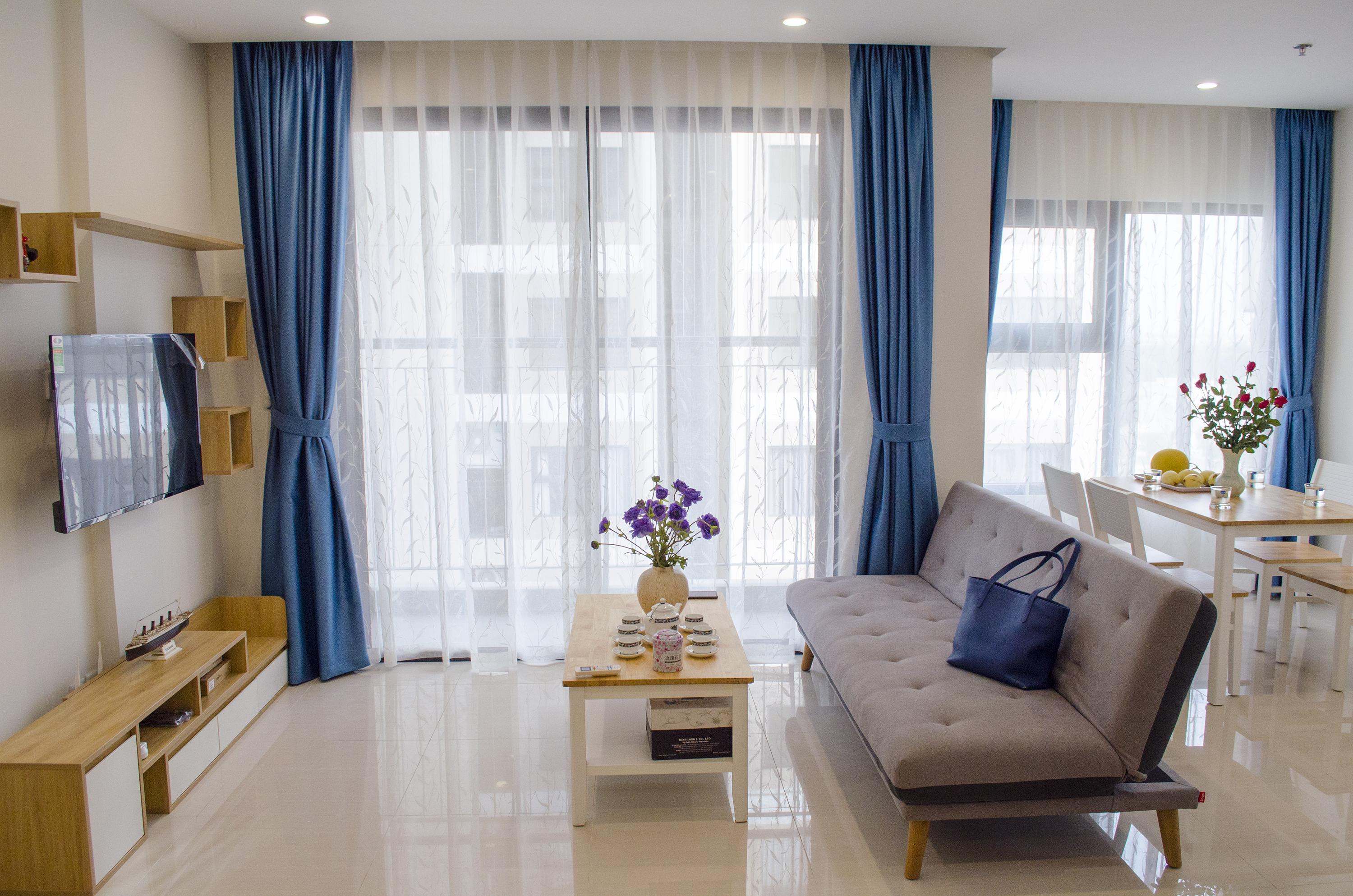 Cần cho thuê căn hộ 1 phòng ngủ toà R2.03 Vinhomes Ocean Park diện tích 43m2 full đồ mới view đẹp 1
