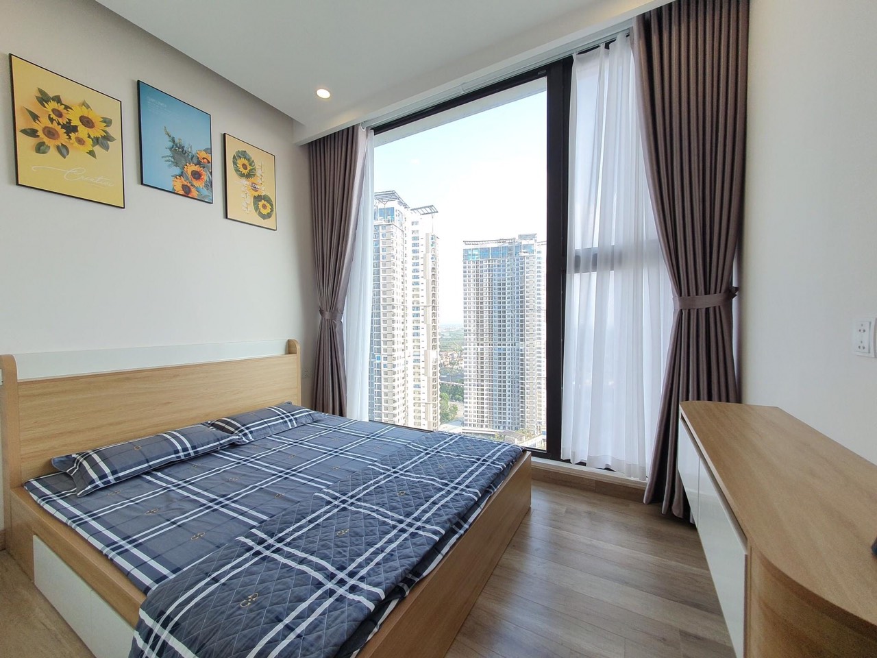 Căn hộ 2 phòng ngủ 1 vệ sinh tại tòa SO1 đầy đủ nội thất cho thuê 9