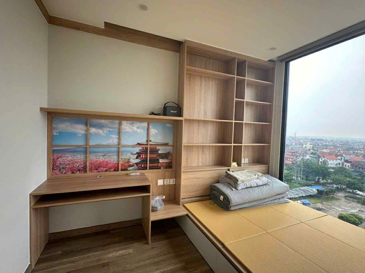 Căn hộ 3 phòng ngủ, đủ đồ thiết kế theo phong cách nhật bên tòa R2 Onsen Ecopark cho thuê 9