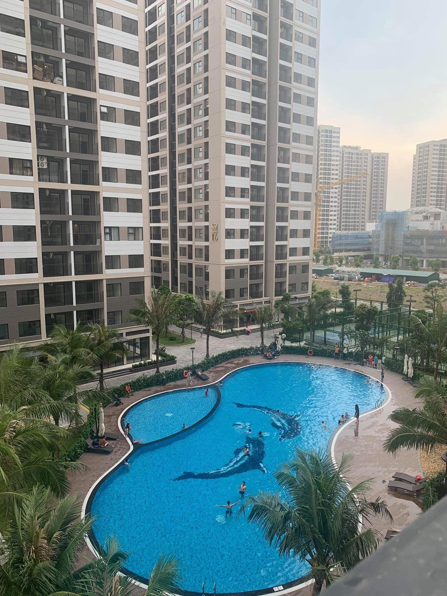 Chủ nhà cho thuê căn hộ 2 ngủ toà R2.02 Vinhomes Ocean Park diện tích 64m2 full nội thất chỉ việc ở 4
