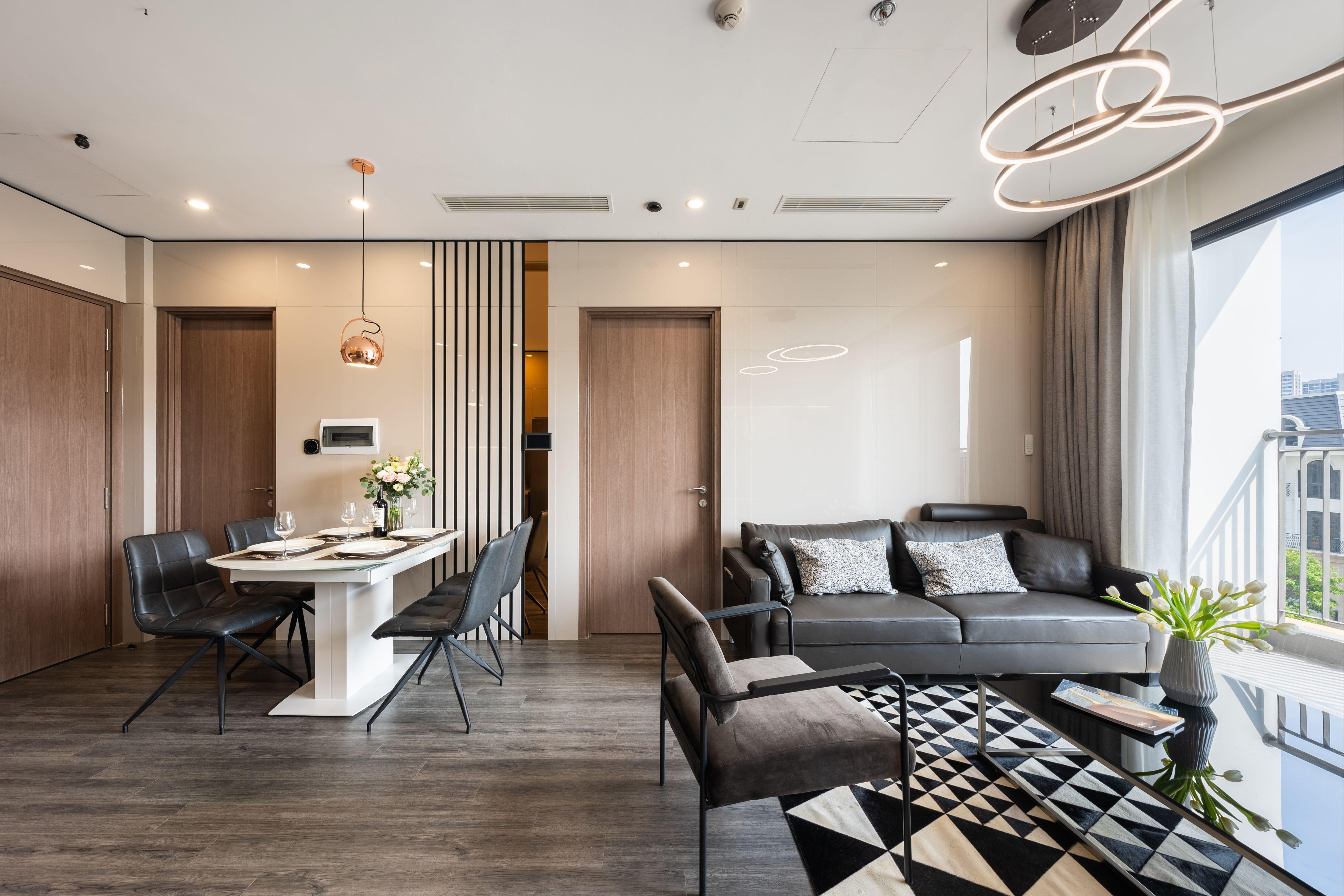 Cần cho thuê căn hộ 2 phòng ngủ phân khu Sapphire S2.11 Vinhomes Ocean Park diện tích 64m2 full nội thất