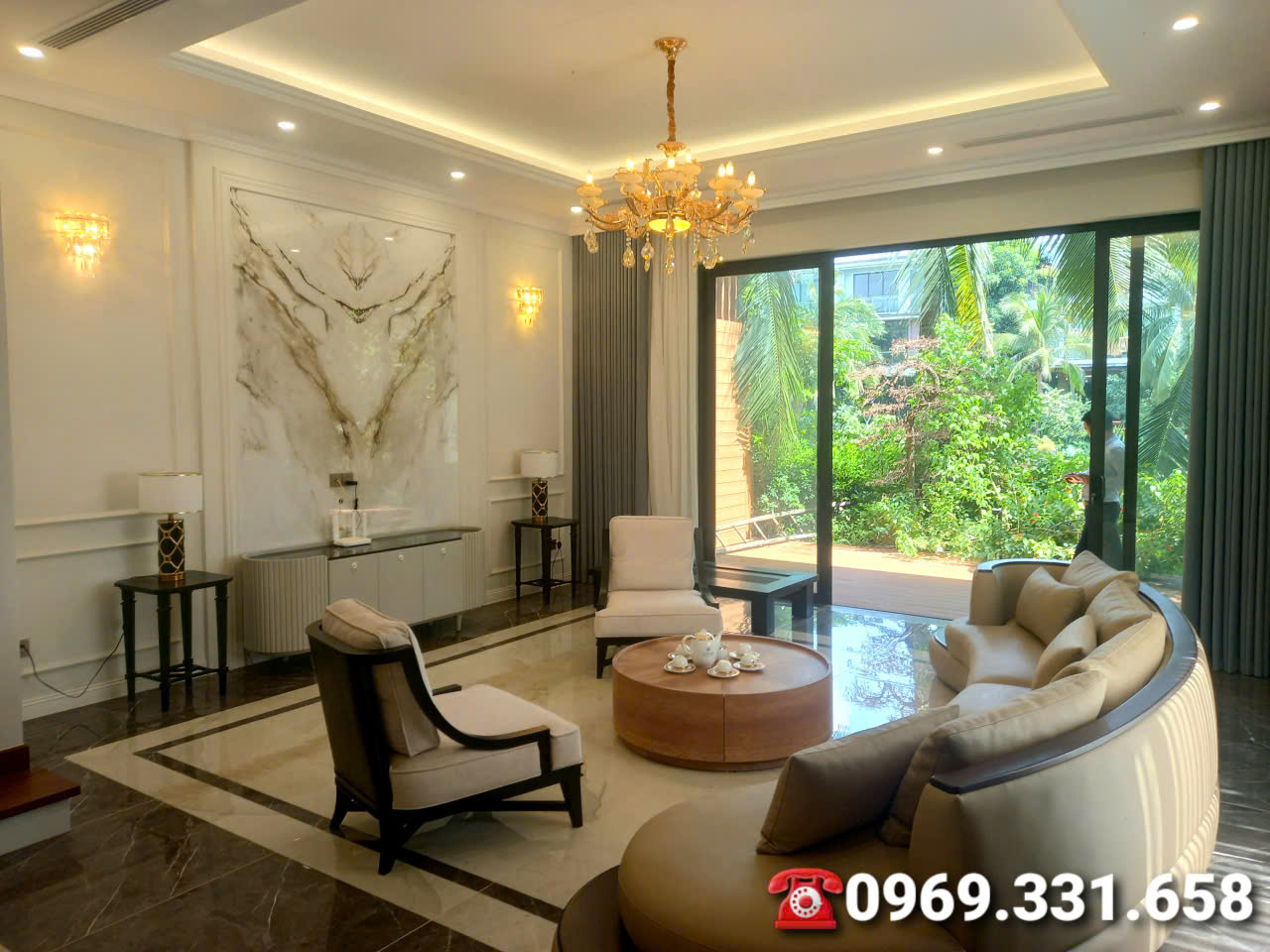 Cho thuê Biệt thự 300m2,6 phòng ngủ, full đồ đẹp bên khu Đảo the island Ecopark