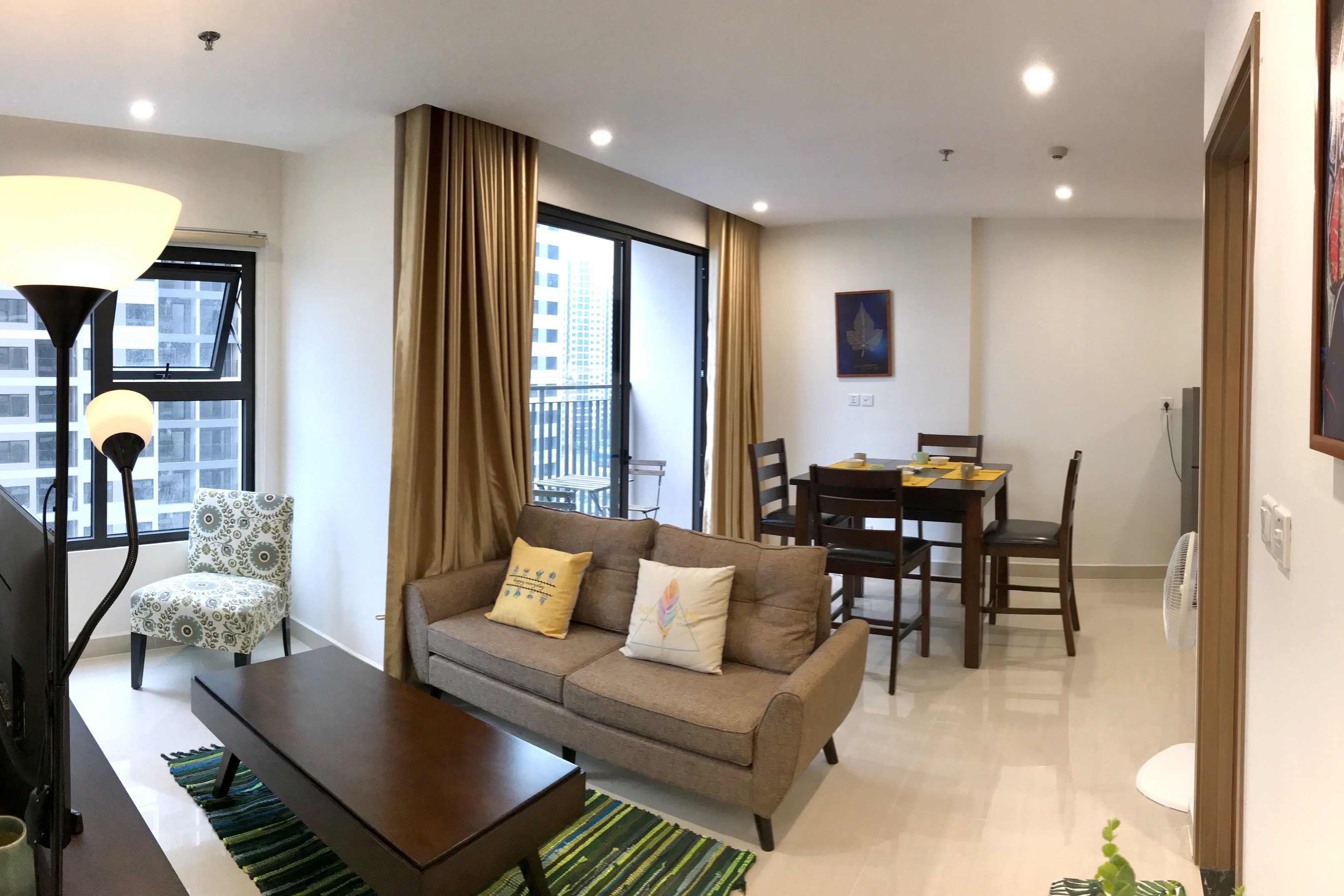 Cho thuê căn hộ 2 phòng ngủ toà S2.08 Vinhomes Ocean Park diện tích 64m2 đủ đồ view nội khu