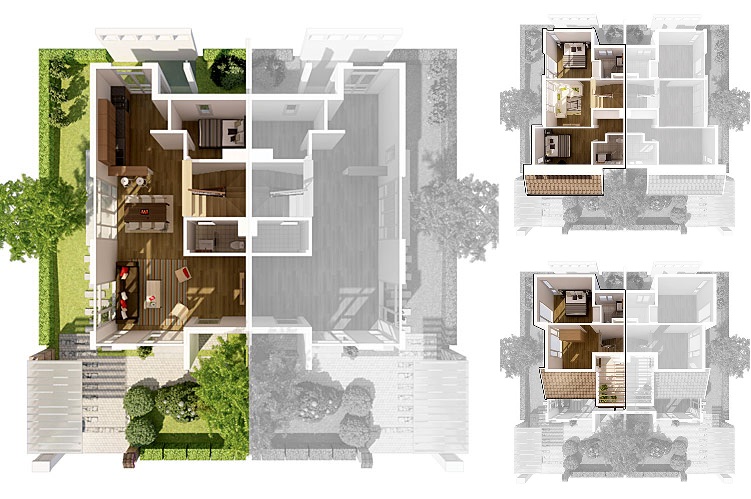 Mặt bằng căn biệt thự Vườn Mai khu đô thị Ecopark